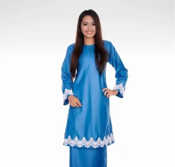 Gambar Pakaian Adat Kepulauan Riau Baju Kurung Leher Tulang Belut