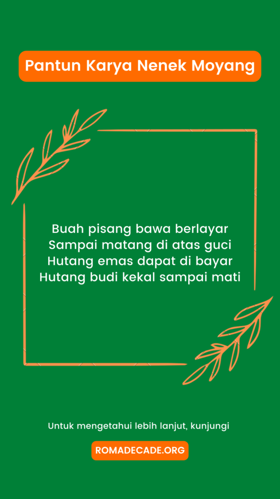 1. Pantun Bertema Budi Baik Dan Kebiasaan Manusia