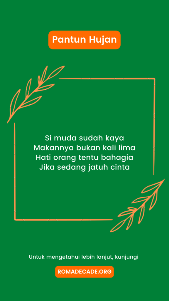 1. Pantun Hujan Romantis