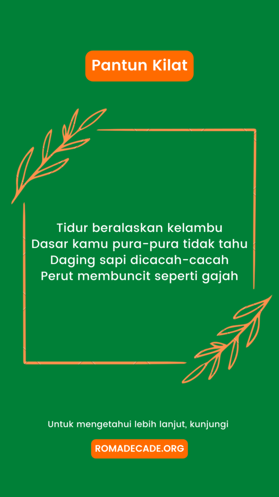 1. Pantun Kilat Jenaka