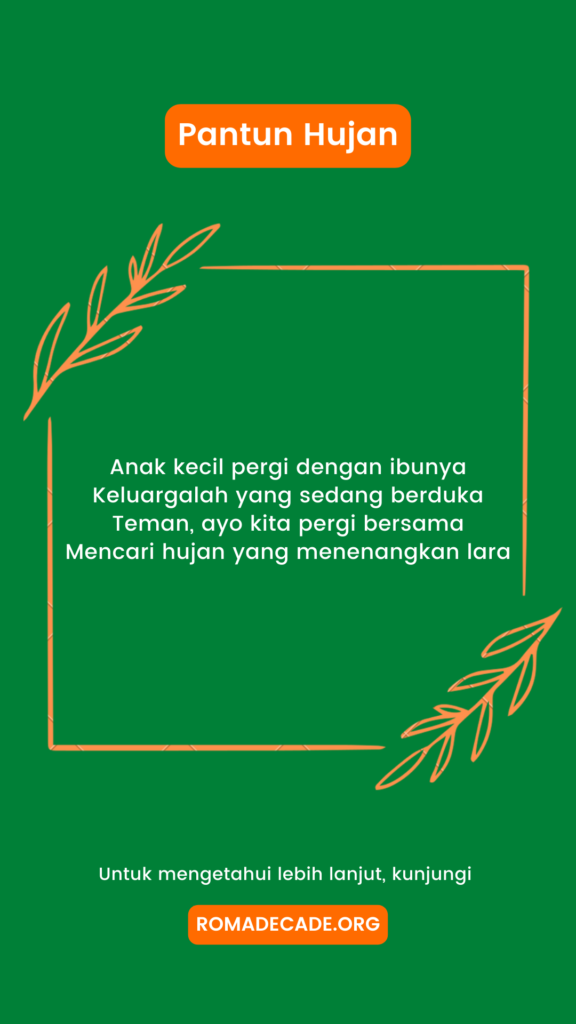 3. Pantun Hujan Untuk Teman