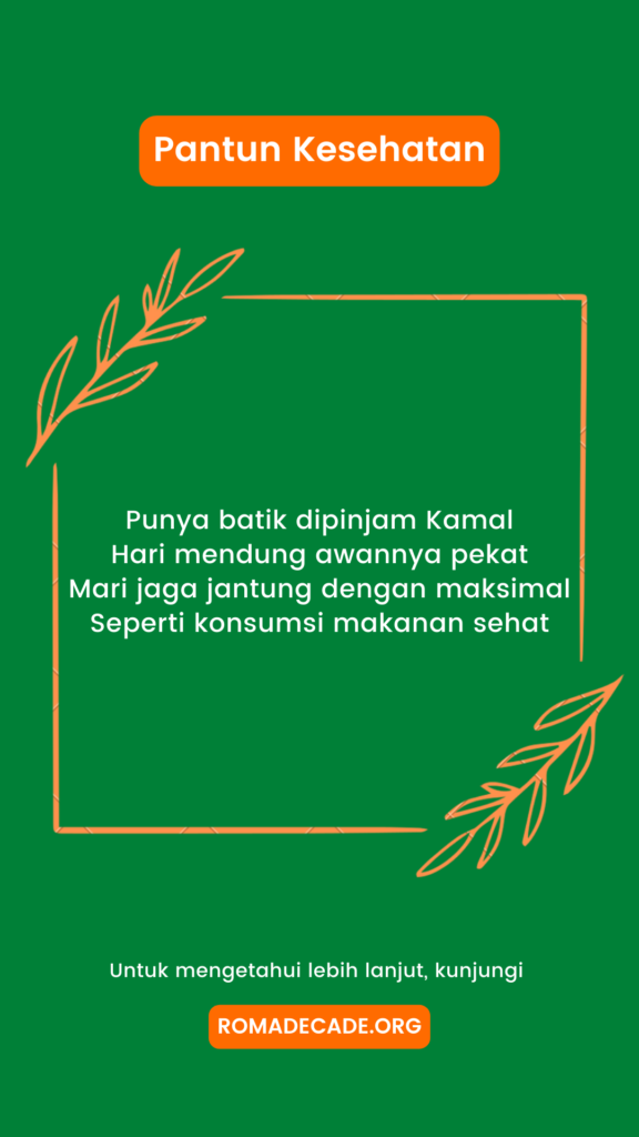 3. Pantun Menjaga Kesehatan Jantung 