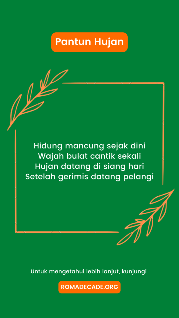 4. Pantun Hujan Gerimis