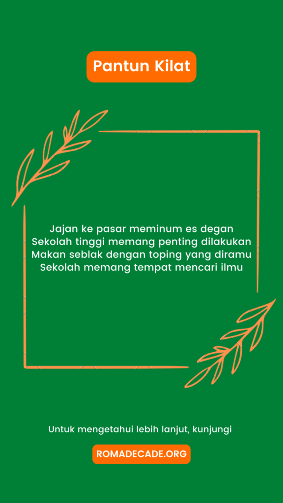 4. Pantun Kilat Pendidikan