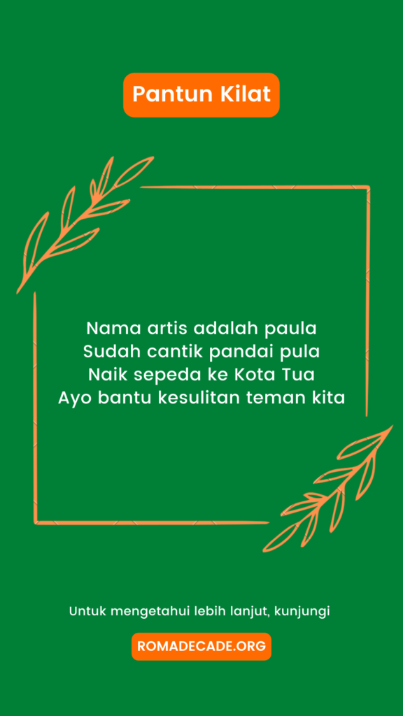 5. Pantun Kilat Nasehat