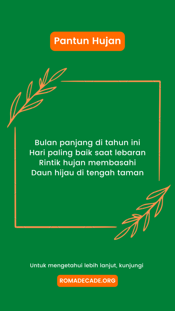 6. Pantun Hujan Pagi Hari