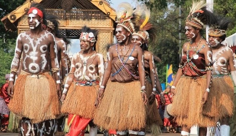 Gambar Rok Rumbai Papua Barat