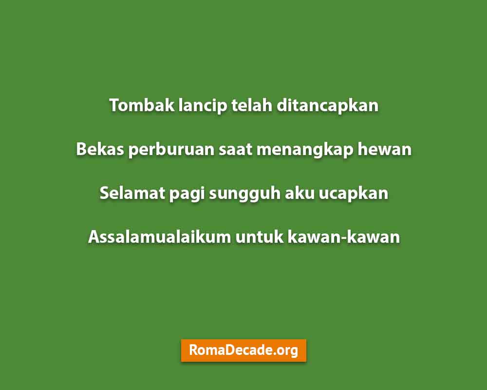 Pantun Assalamualaikum Selamat Pagi