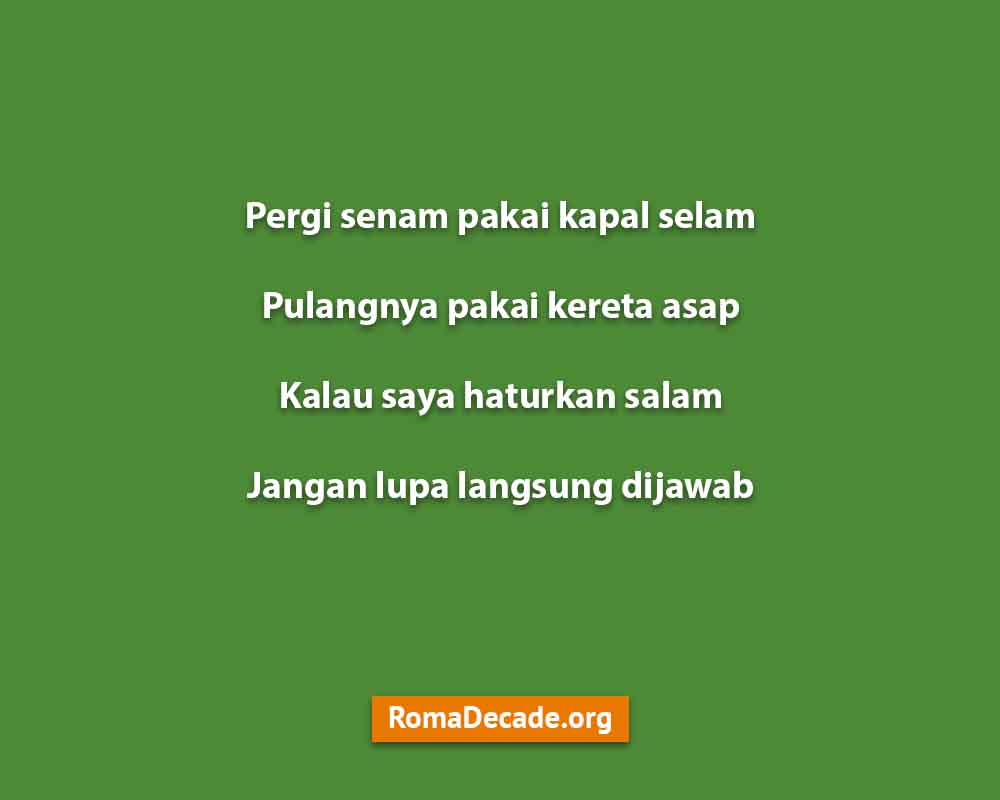 Pantun Assalamualaikum Yang Lucu