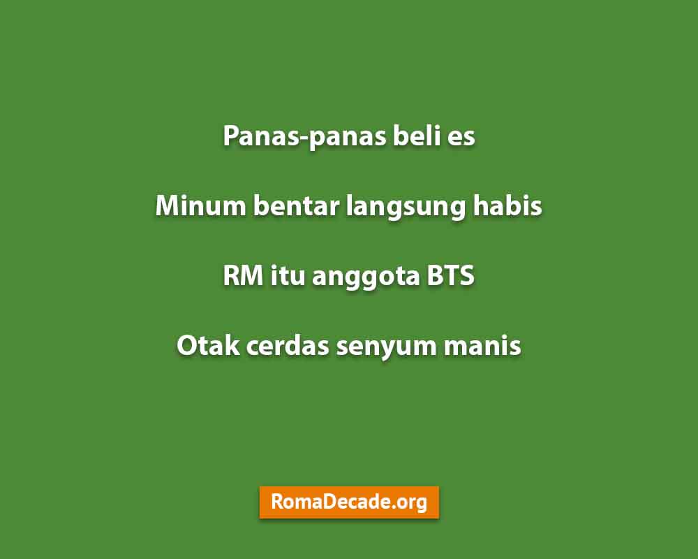 Pantun BTS Untuk RM