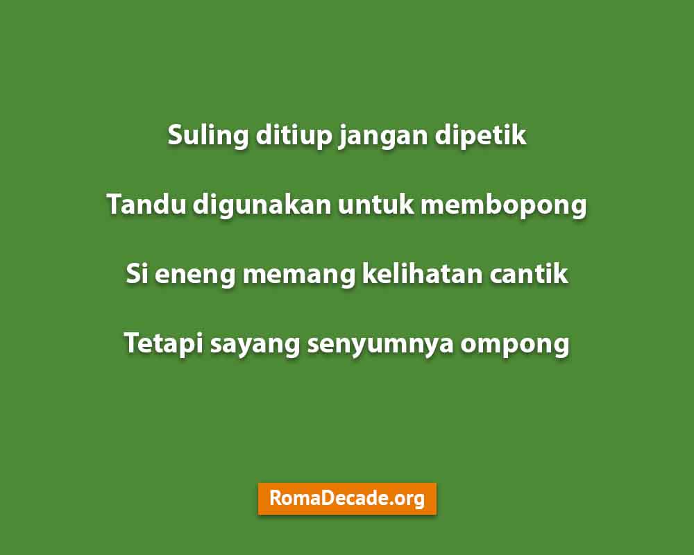 Pantun Berbalas Jenaka