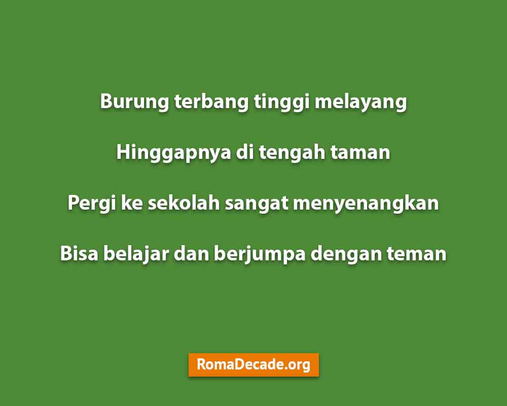 Pantun Bersajak Dengan Tema Pendidikan