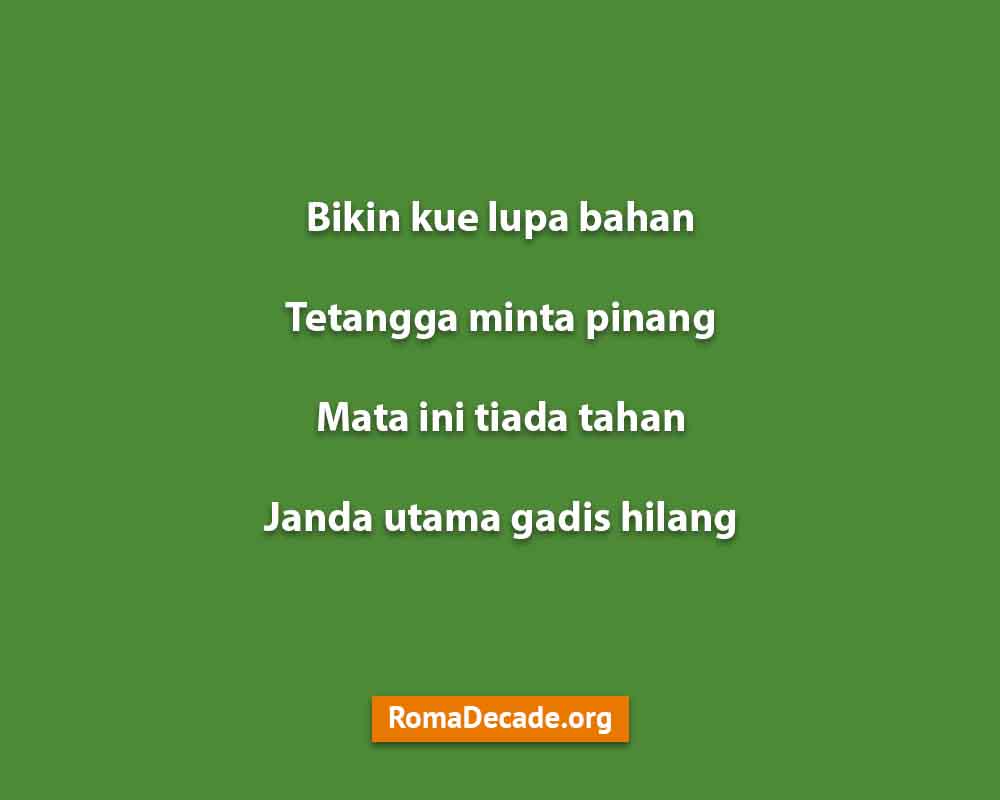 Pantun Bertema Janda Dan Perbandingan