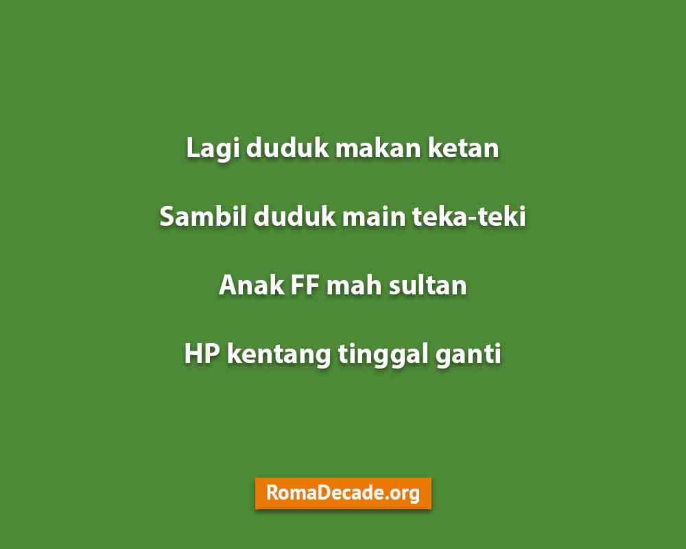 Pantun FF Yang Asik