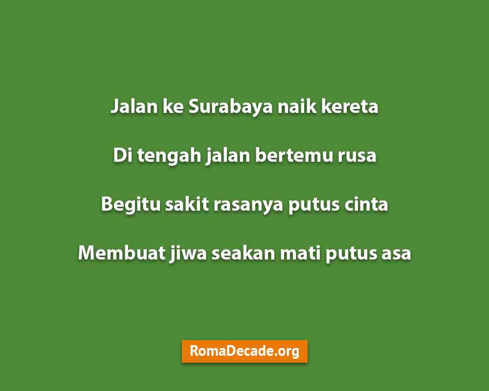 Pantun Galau Karena Kesedihan