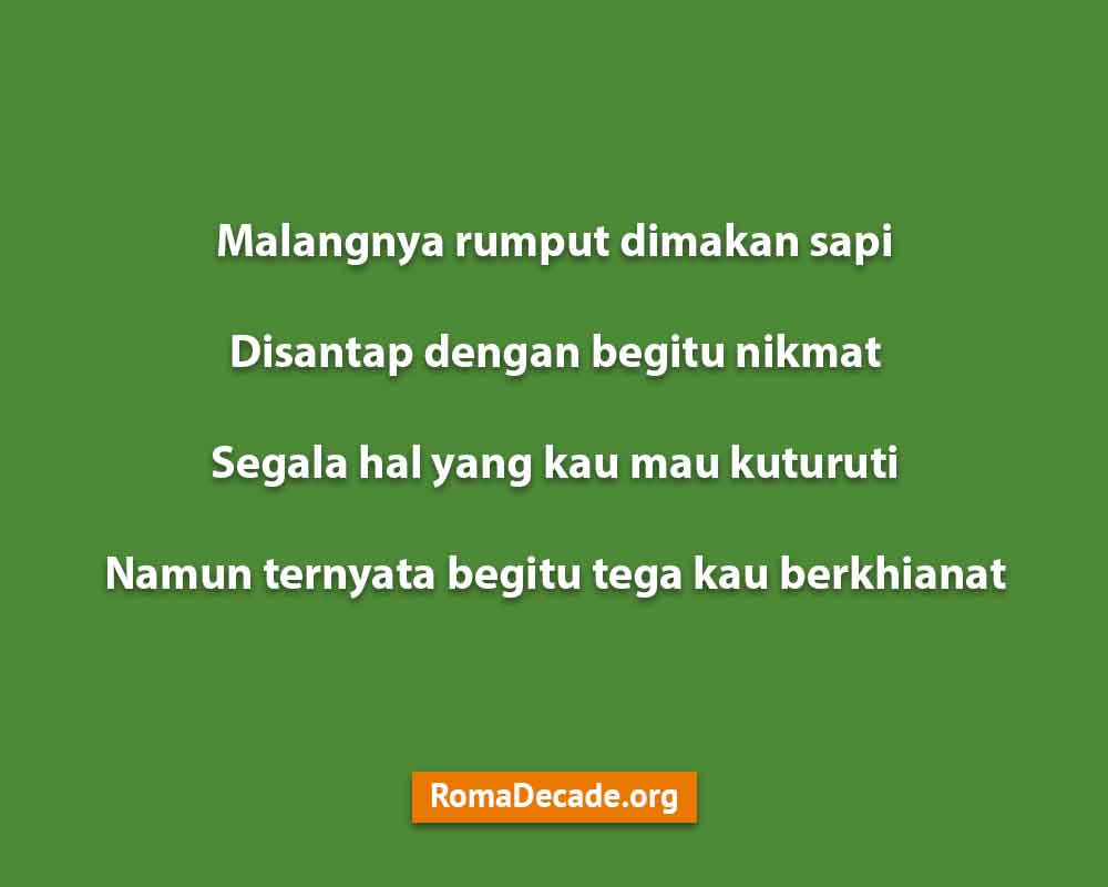 Pantun Galau Ungkapan Kekecewaan