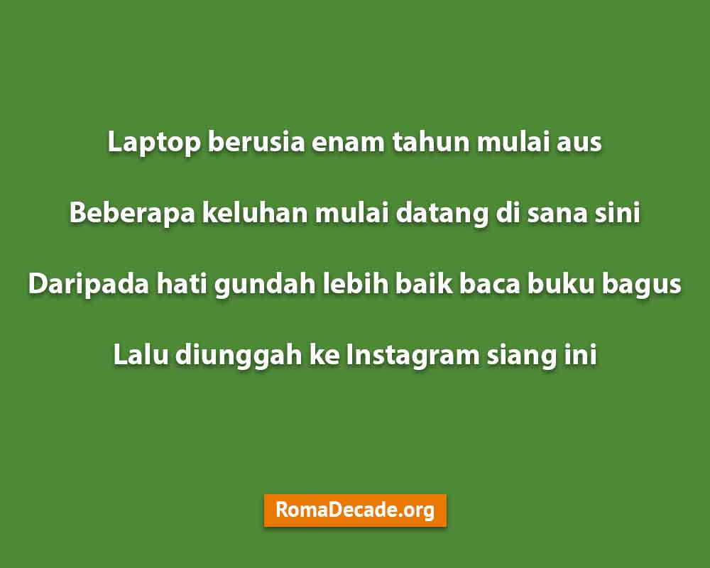 Pantun Giveaway Instagram