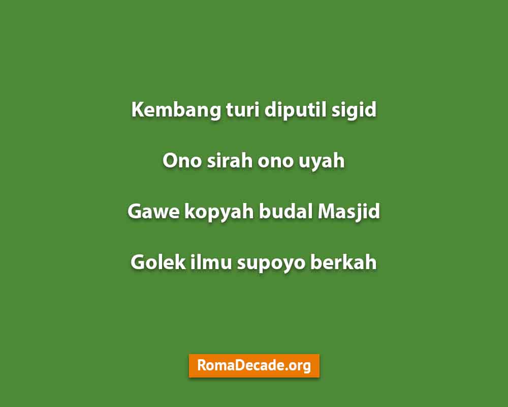 Pantun Hari Jumat Berbahasa Jawa