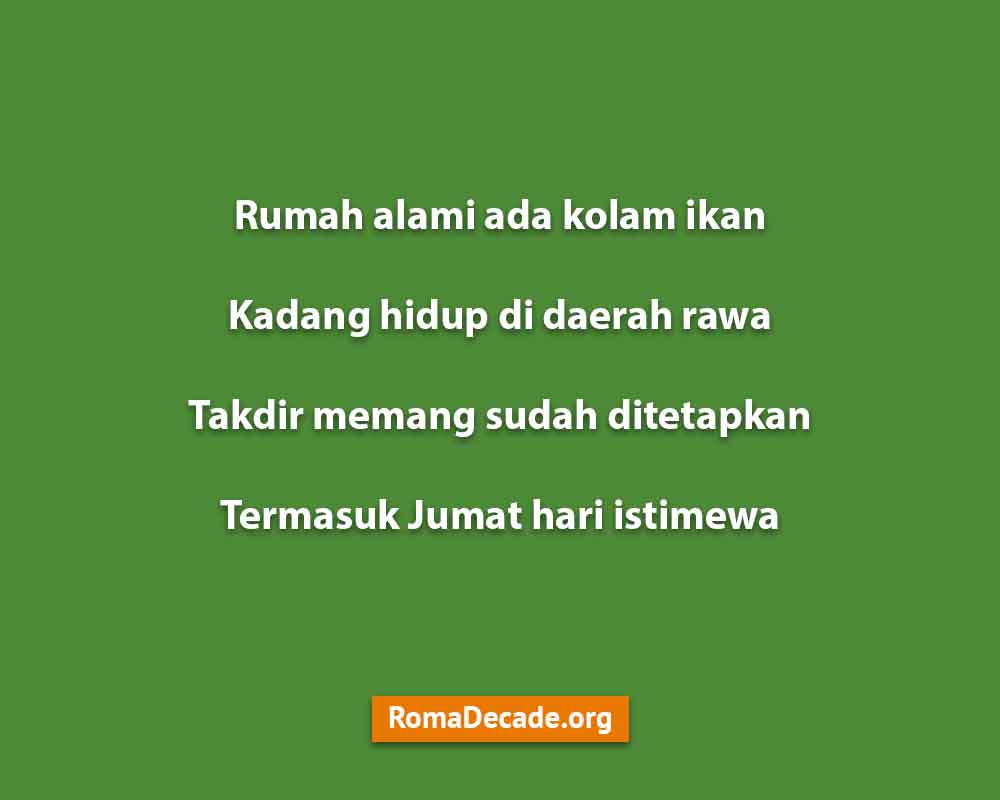 Pantun Hari Jumat Hidup Tenang