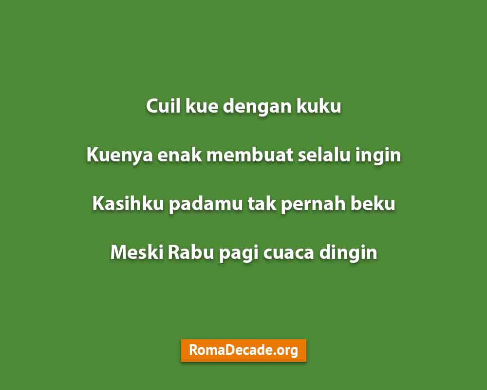 Pantun Hari Rabu Untuk Kekasih