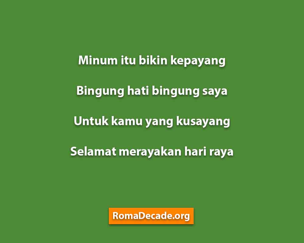 Pantun Idul Fitri Untuk Pacar