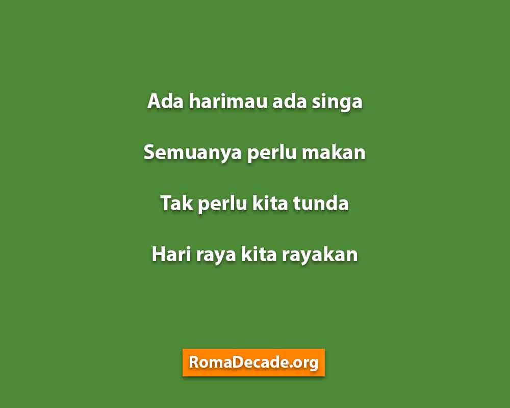 Pantun Idul Fitri Yang Lucu