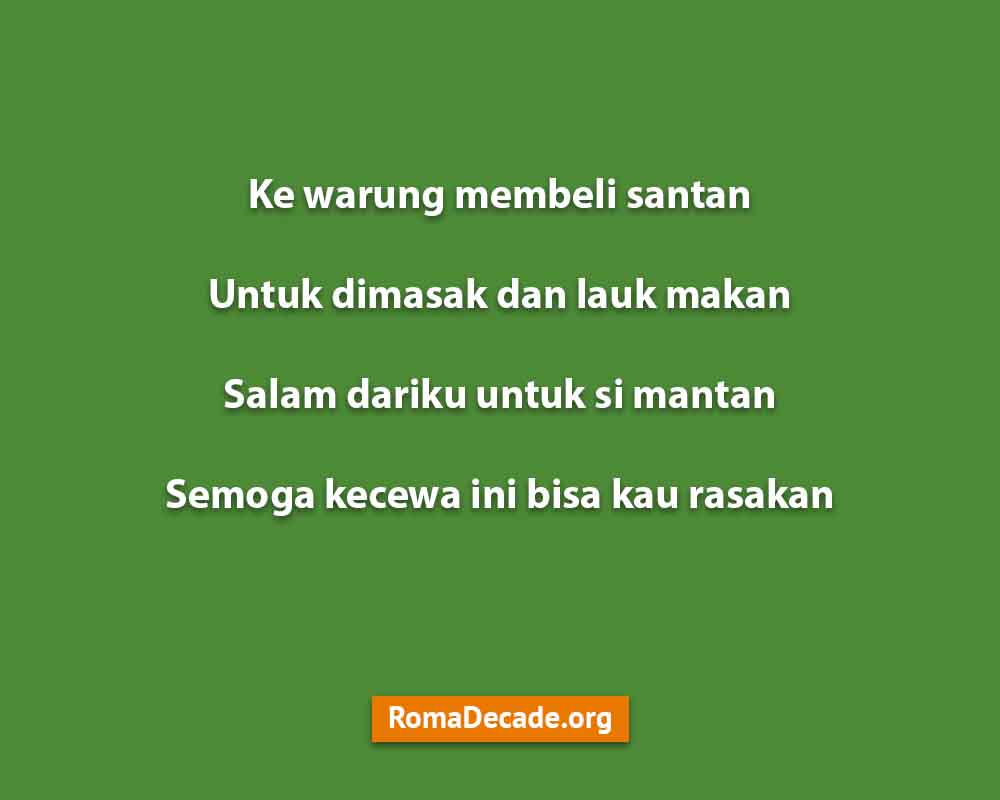 Pantun Kecewa Karena Cinta Ditolak