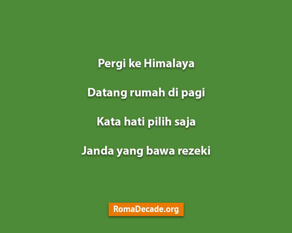 Pantun Kelakar Tentang Janda