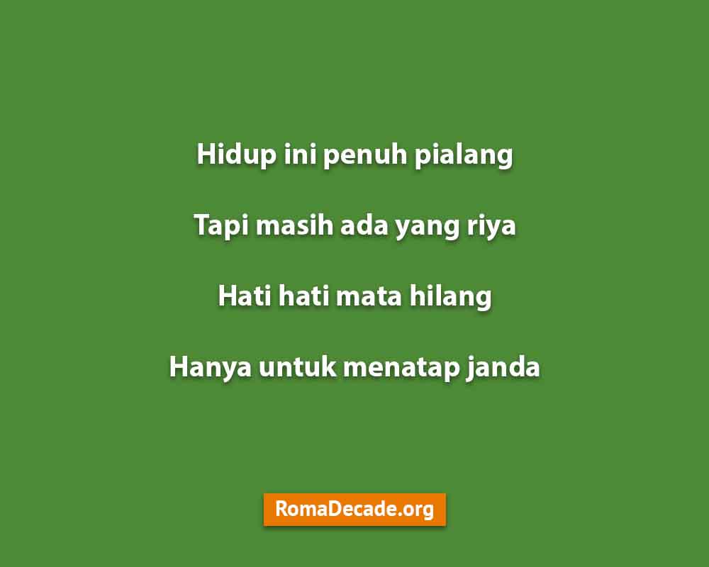 Pantun Tentang Janda Mengundang Tawa