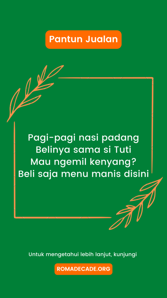 2. Pantun Jualan Makanan