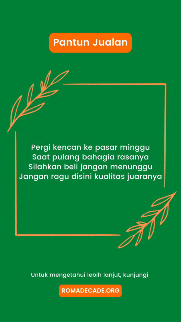 4. Pantun Jualan Menarik