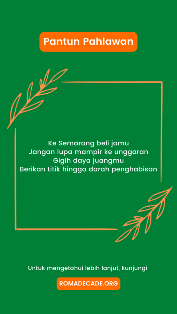 4. Pantun Pahlawan Sejati