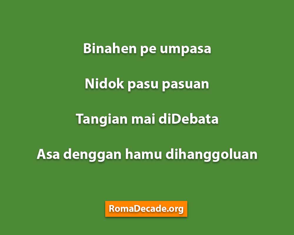 Pantun Adat Batak