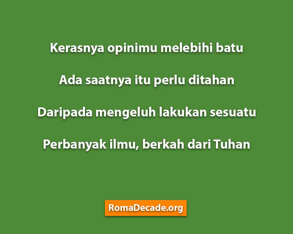 Pantun Agama Tentang Lingkungan