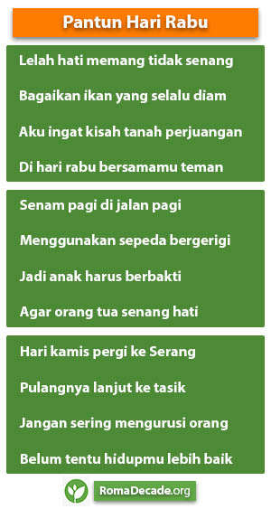 Pantun Hari Rabu