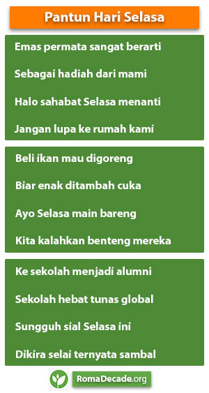 Pantun Hari Selasa