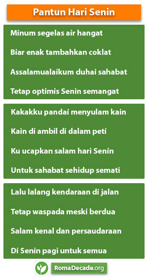 Pantun Hari Senin