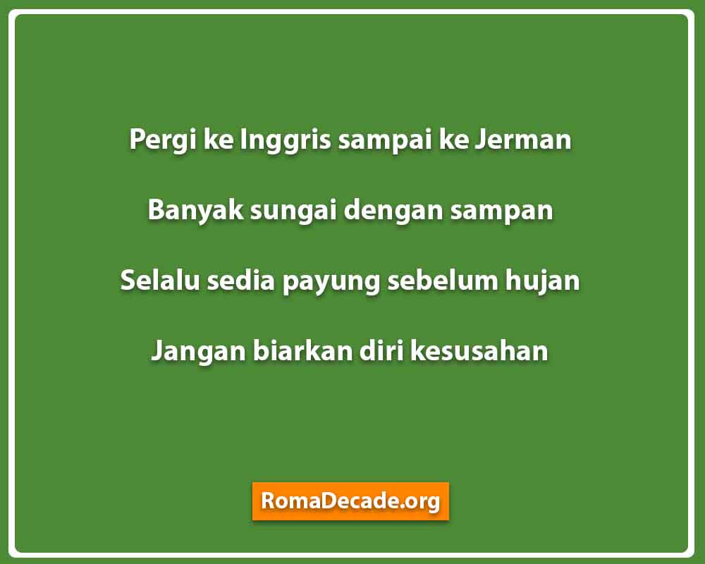 Pantun Kiasan Kehidupan Sehari Hari