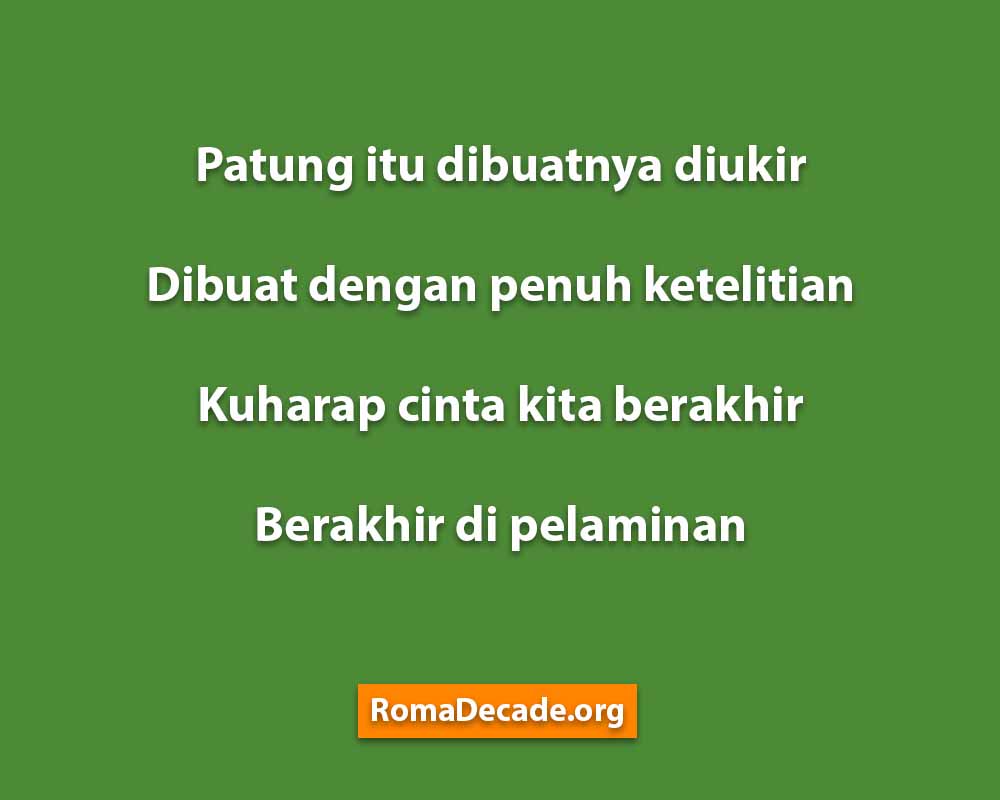 Pantun Manis Untuk Kekasih Hati