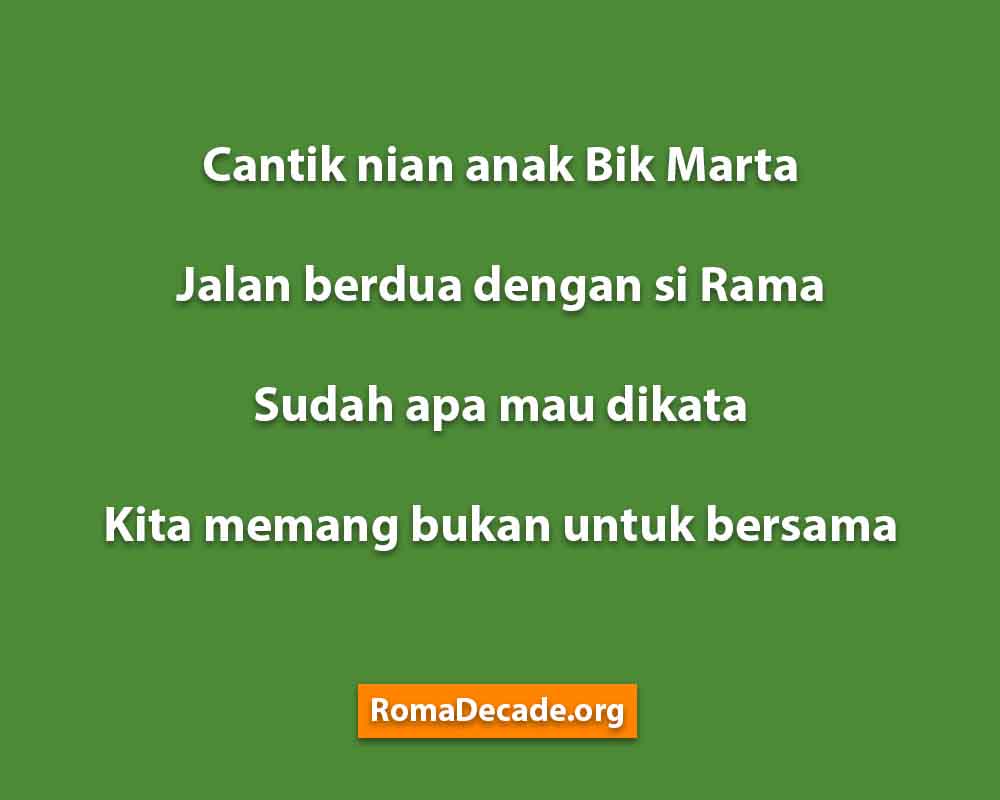 Pantun Muda Yang Sedang Galau