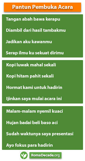 Pantun Pembuka Acara