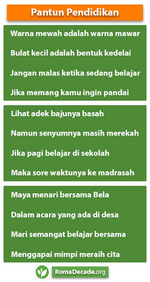 Pantun Pendidikan