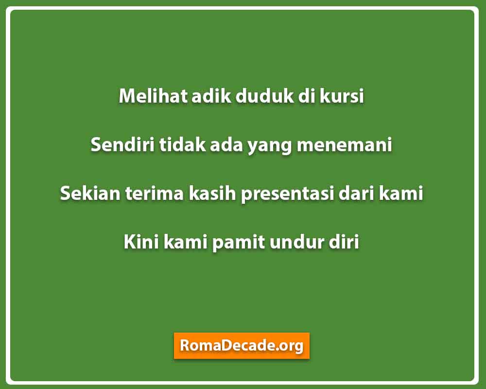 Pantun Penutup Untuk Presentasi