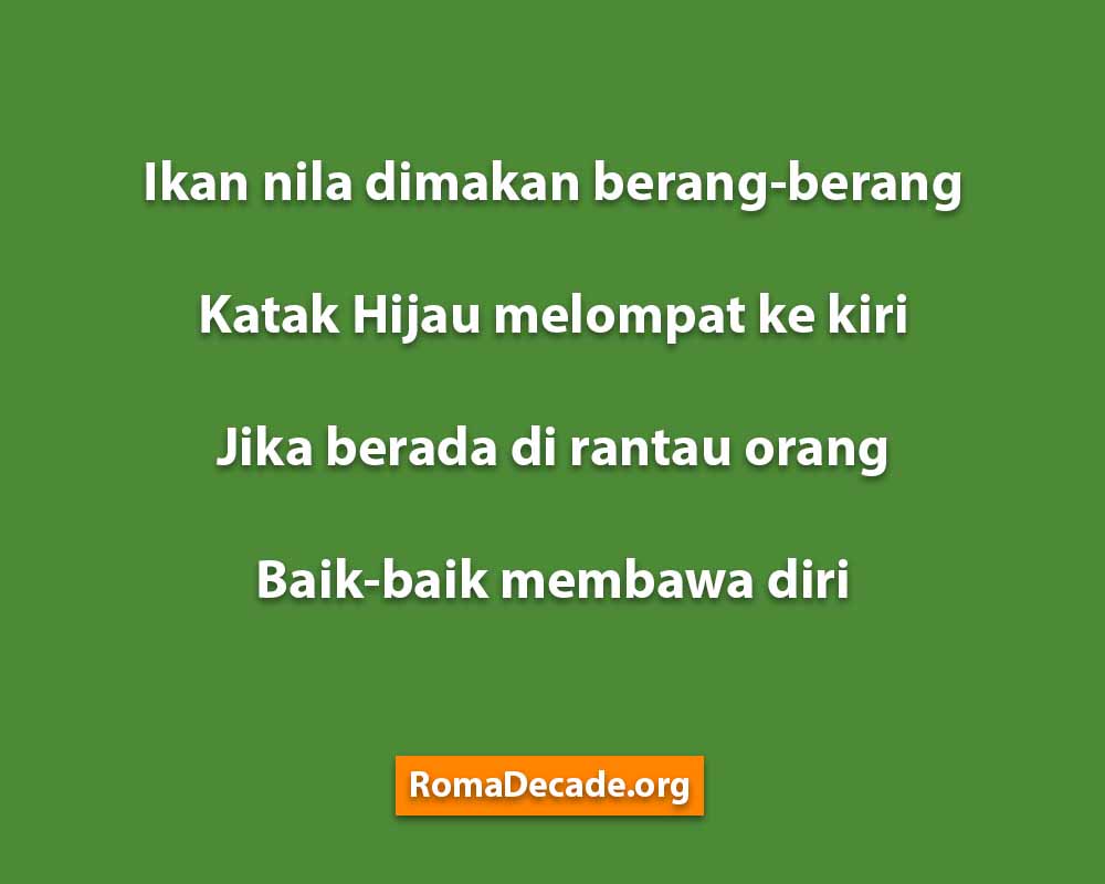 Pantun Rakyat Nasihat