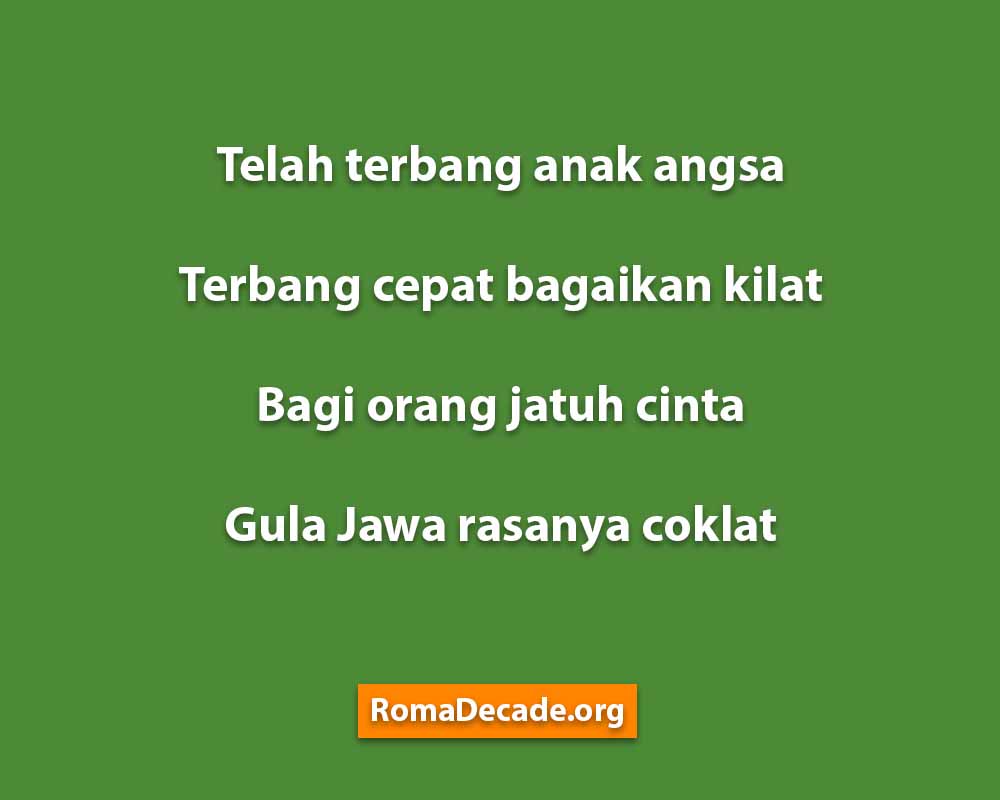 Pantun Rakyat Percintaan