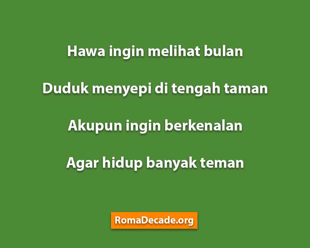 Pantun Rakyat Persahabatan