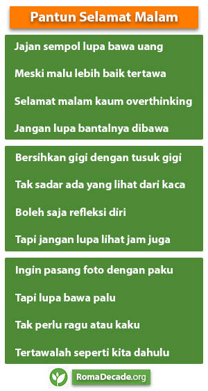 Pantun Selamat Malam