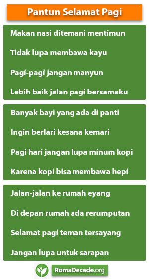 Pantun Selamat Pagi