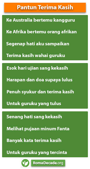 Pantun Terima Kasih