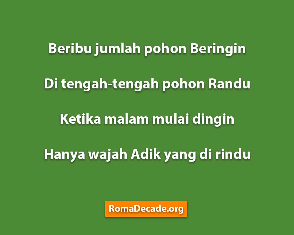 Pantun Untuk Pacar Ketika Rindu